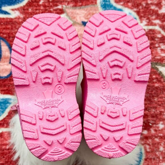 Toddler Pink Floral, Waterproof Winter Boots, 70HappyGW17 - Picture 7 of 8